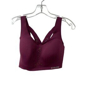 Victoria's Secret Angel Max Wireless Sports Bra Burgundy Wine color Size 32DDD